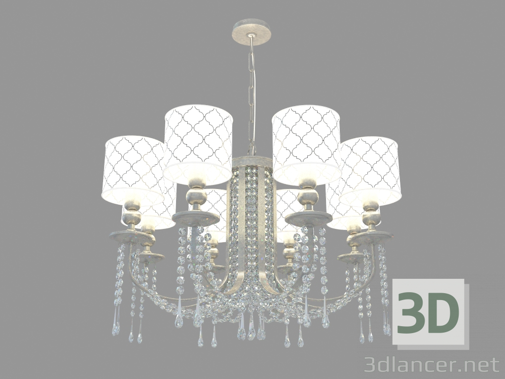 modello 3D Lampadario BIENCE (DIA018-08-NG) - anteprima
