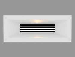 Luz empotrada en la pared MEGALINK HORIZONTAL WITH GRID (S4699)