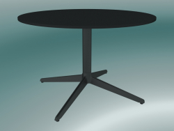 Tisch MISTER X (9506-51 (Ø70cm), H 50cm, schwarz, schwarz)
