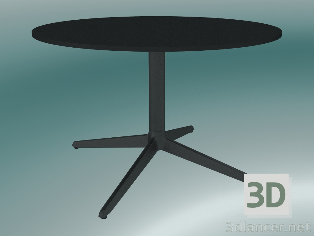 3d model Table MISTER X (9506-51 (Ø70cm), H 50cm, black, black) - preview