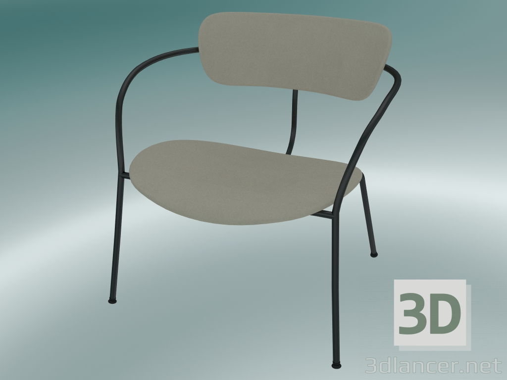 Modelo 3d Pavilhão da Cadeira (AV11, A 70cm, 65x69cm, Veludo 14 Pérola) - preview