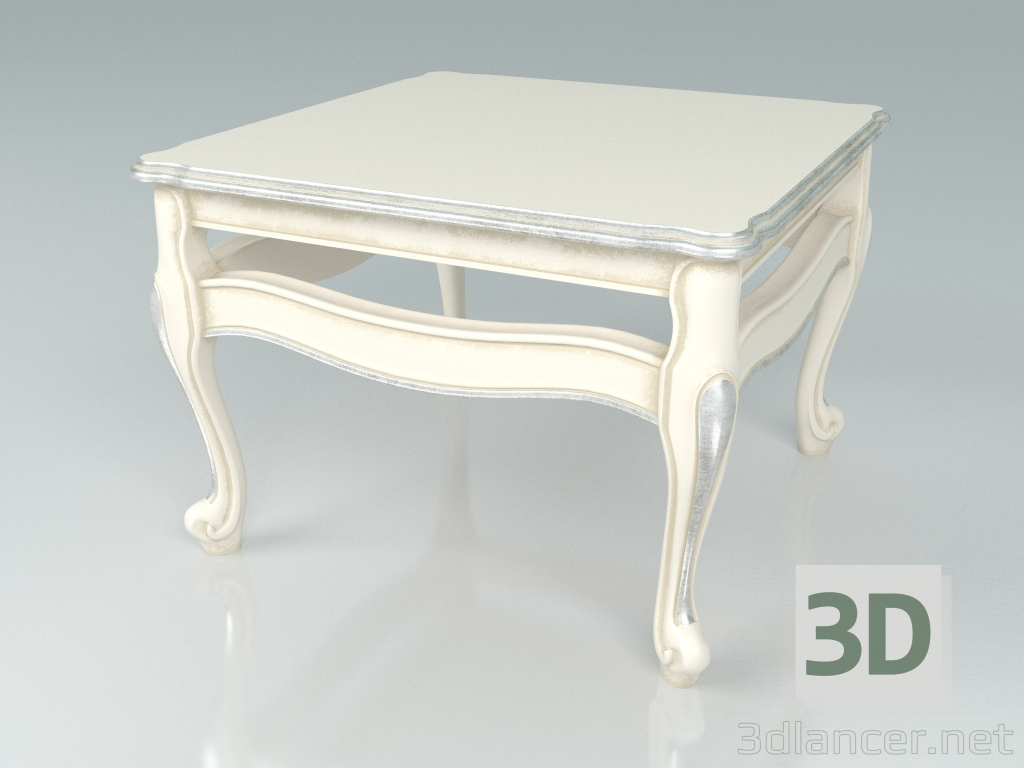 modello 3D Tavolino quadrato (art. 13664) - anteprima