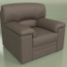 3d model Armchair Ella (Brown leather) - preview