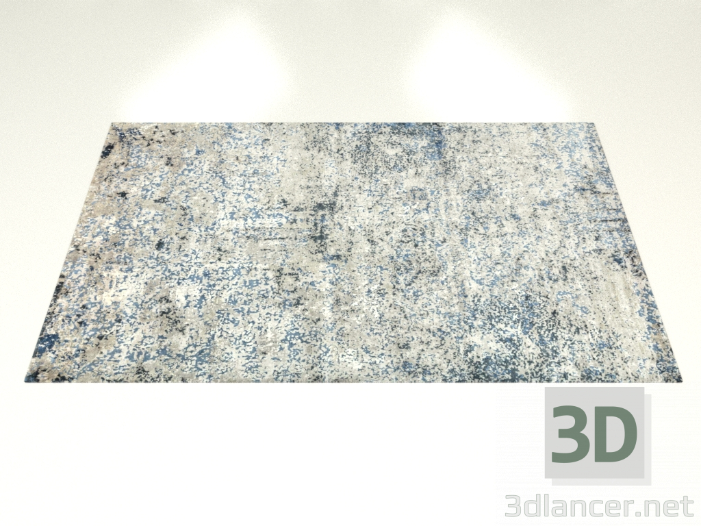 3d модель Вузликовий килим, дизайн Ocean – превью