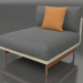 Modelo 3d Módulo de sofá, seção 3 (Ouro) - preview