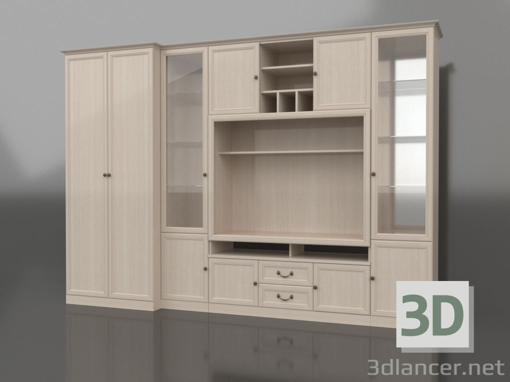3d model Gabinetes (composición 1) - vista previa