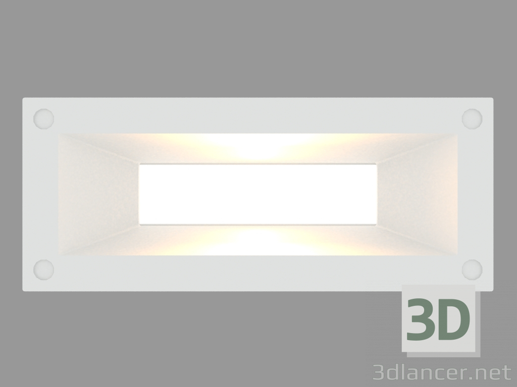 modello 3D Applique da incasso a parete MINILINK HORIZONTAL (S4675) - anteprima