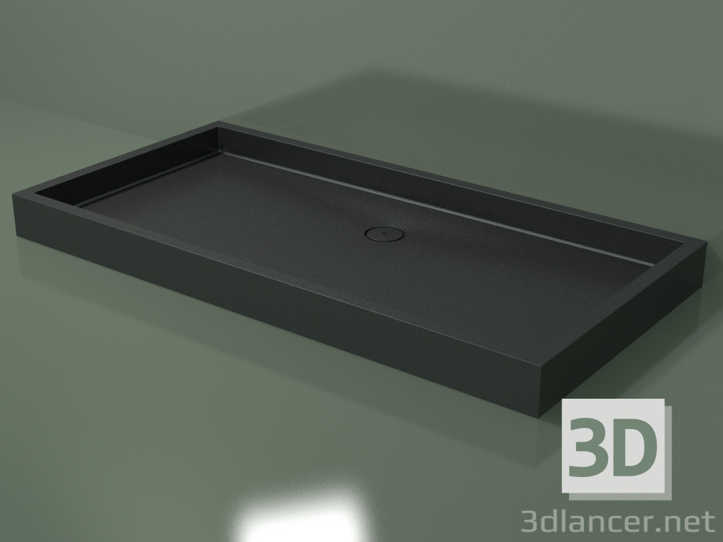 modello 3D Piatto doccia Alto (30UA0145, Deep Nocturne C38, 200x100 cm) - anteprima