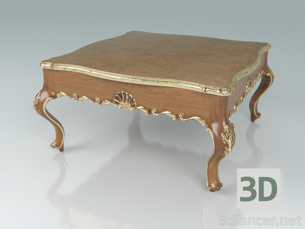 3d model Square coffee table (art. 13667) - preview