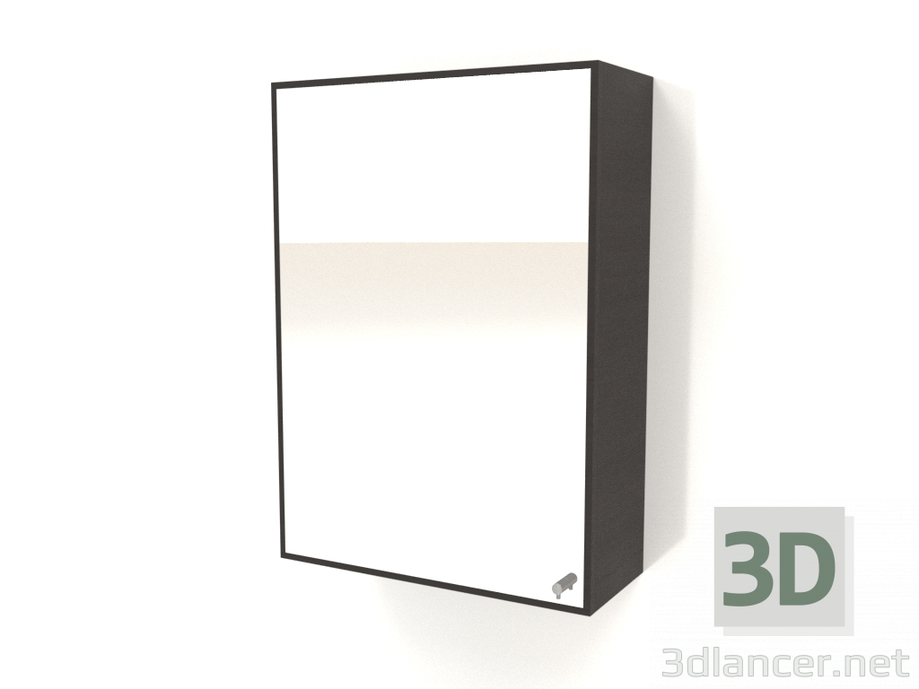 3d model Mirror with drawer ZL 09 (500x200x700, wood brown dark) - preview