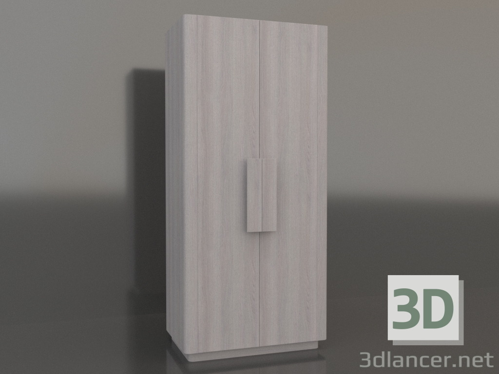 3d model Armario MW 04 madera (opción 1, 1000x650x2200, madera clara) - vista previa