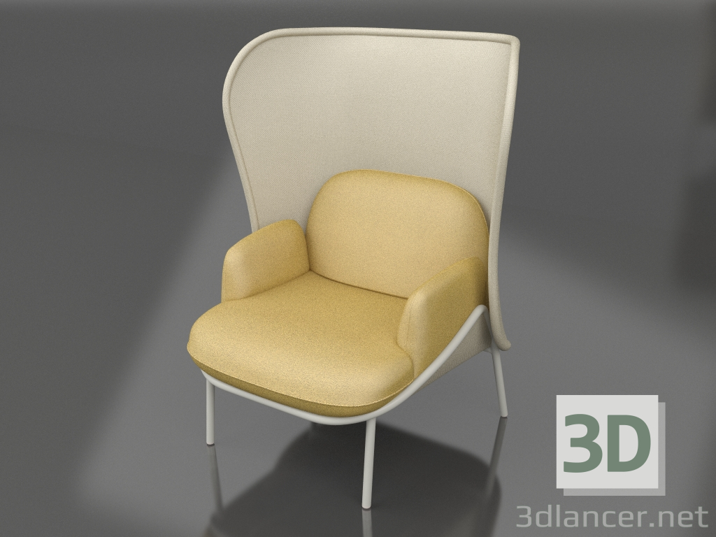 Modelo 3d Poltrona Mesh MF1D - preview