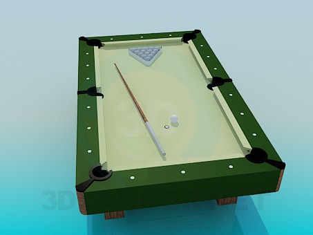 modelo 3D Mesa de billar pequeña - escuchar modelo 3D Mesa de billar pequeña - escuchar