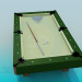 3d model A small billiard table - preview