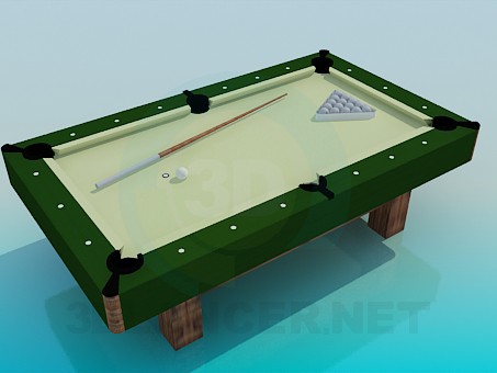 modelo 3D Mesa de billar pequeña - escuchar modelo 3D Mesa de billar pequeña - escuchar