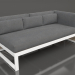 3d model Modular sofa, section 1 right (White) - preview