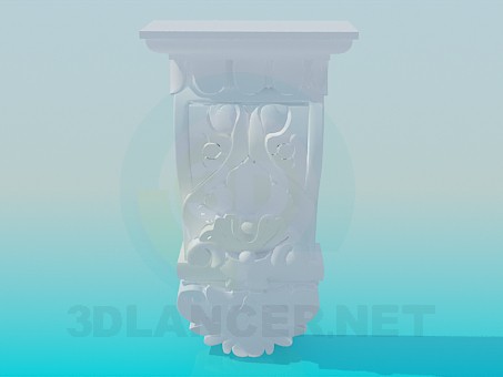 3d model Element of the cornice - preview 3d model Element of the cornice - preview