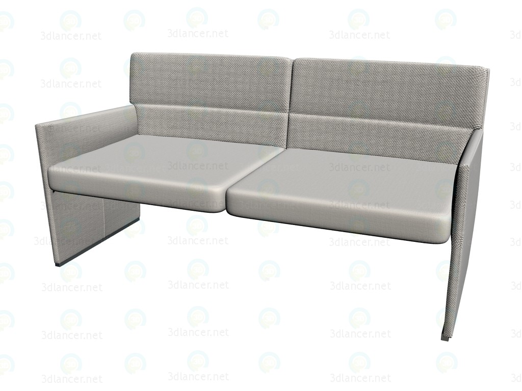 3d model Sofá doble PO155 - vista previa