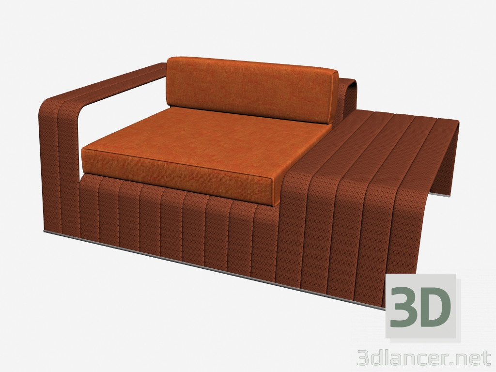 modello 3D Sedia telaio tavolo con b18scts - anteprima