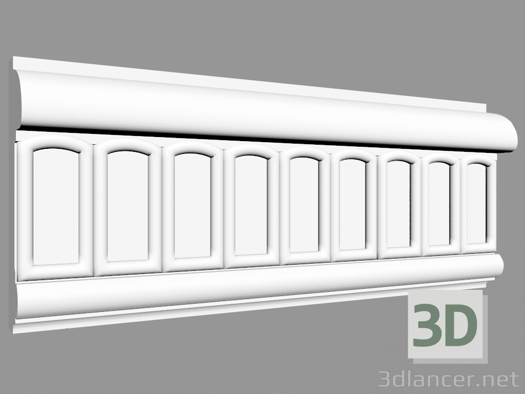 3D modeli Kalıplama P7040 (7,9 x 2,6 cm) - önizleme