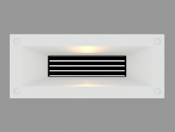 Recessed wall light MINILINK HORIZONTAL WITH GRID (S4679)