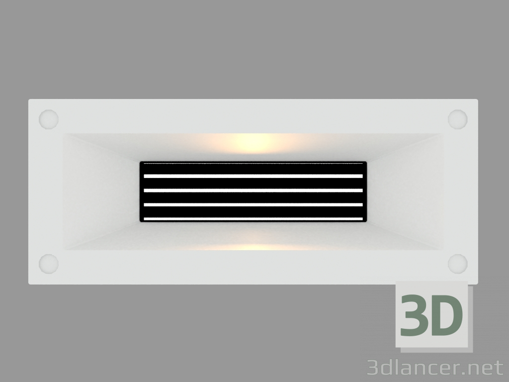 3 डी मॉडल जीआरआईडी (S4679) के साथ Recessed दीवार प्रकाश MINILINK HORIZONTAL - पूर्वावलोकन