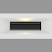 3D modeli Gömme duvar lambası MINILINK GRID İLE YATAY (S4679) - önizleme