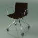 3d model Chair 0386 (4 castors, with armrests, LU1, without upholstery, wenge) - preview