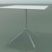 3D Modell Quadratischer Tisch 5742 (H 72,5 - 79 x 79 cm, ausgebreitet, weiß, LU1) - Vorschau