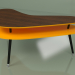modello 3D Tavolino Boomerang (arancione) - anteprima