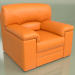 3d модель Кресло Элла (Orange leather) – превью