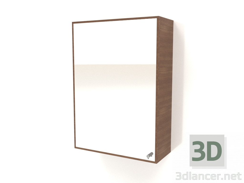 3d модель Зеркало с ящиком ZL 09 (500x200х700, wood brown light) – превью