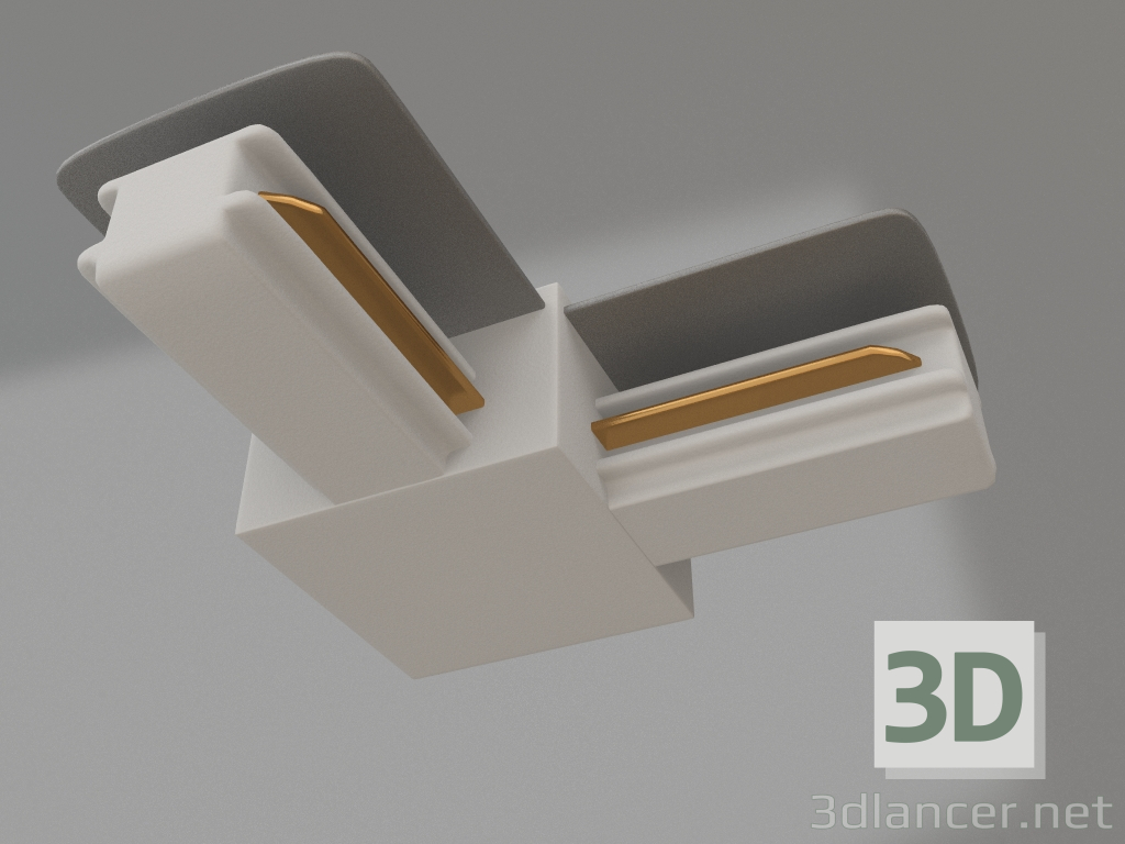 modèle 3D Connecteur d'angle LGD-2TR-CON-L-POWER-WH (C) - preview