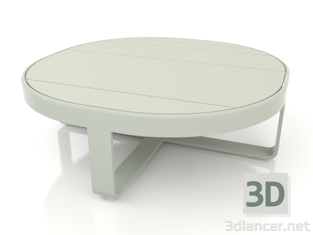 3d модель Кофейный столик круглый Ø90 (Cement grey) – превью