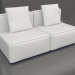 modello 3D Modulo divano, sezione 4 (Blu notte) - anteprima