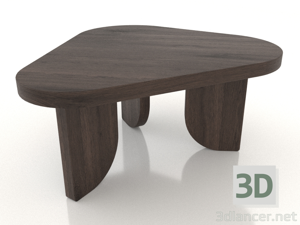 Modelo 3d Mesa de centro COBBLE (M, carvalho escuro) - preview