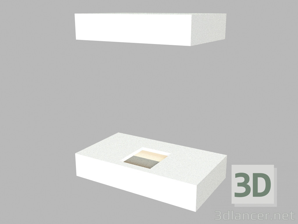 3d model Wall-mounted luminaire 7750 - preview