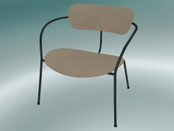 Pabellón de silla (AV11, H 70cm, 65x69cm, Cuero - Anilina de seda)