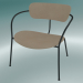 modello 3D Chair Pavilion (AV11, H 70cm, 65x69cm, Pelle - Anilina di seta) - anteprima