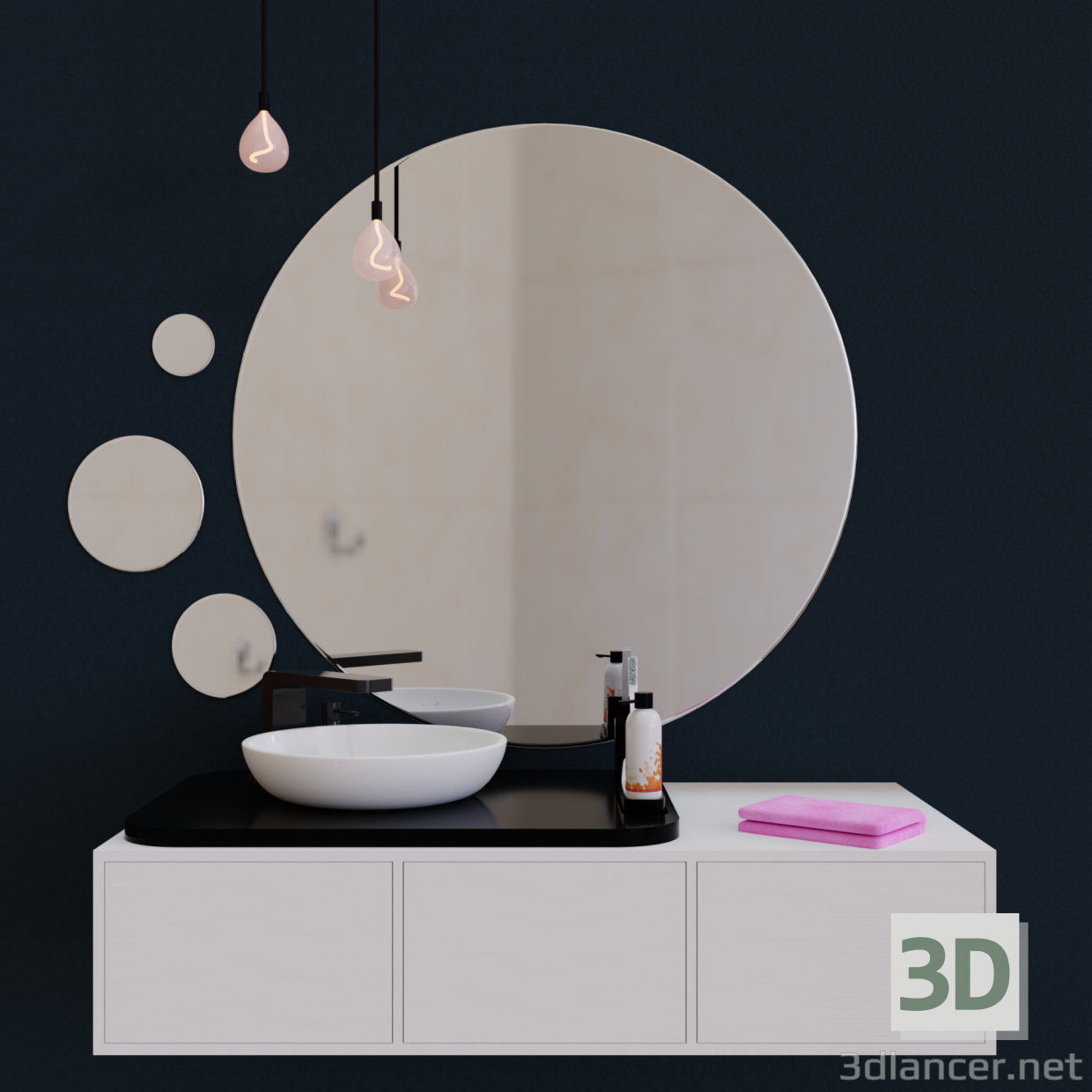 Lavabo 3D modelo Compro - render