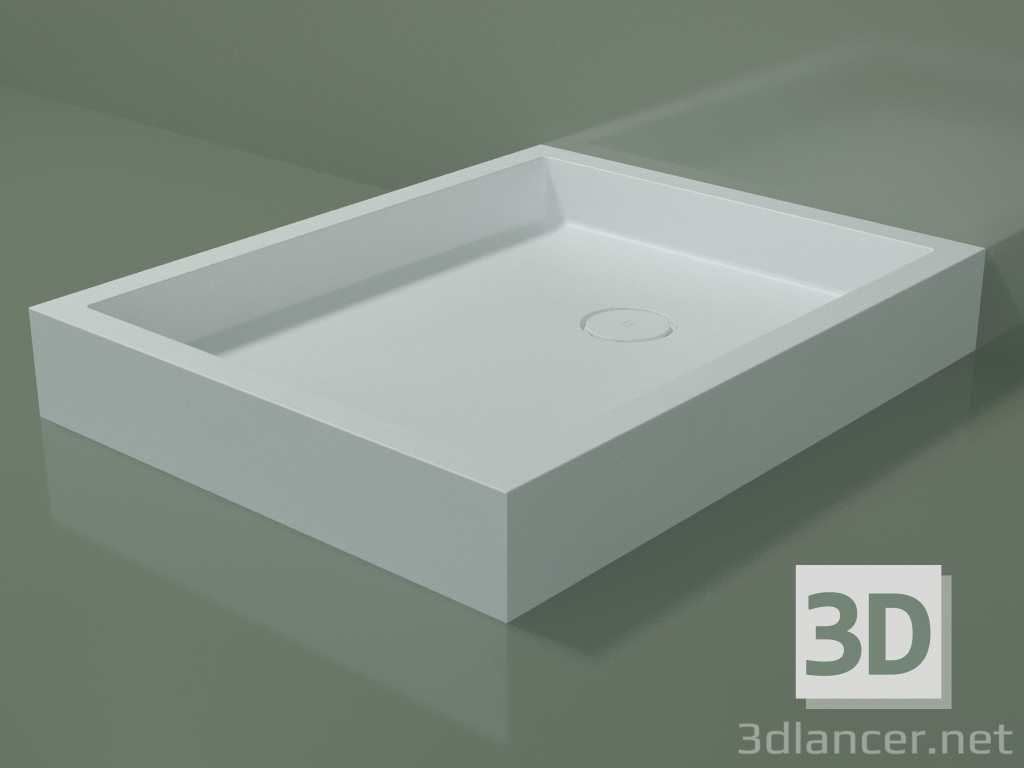 modèle 3D Receveur de douche Alto (30UA0147, Glacier White C01, 80x100 cm) - preview