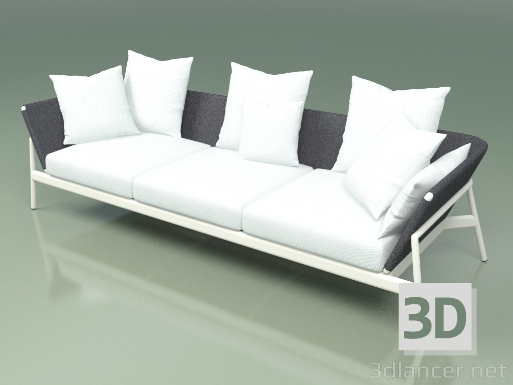 3D Modell Sofa 003 (Metallmilch, Batylinegrau) - Vorschau