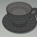 modello 3D di caffè nero comprare - rendering