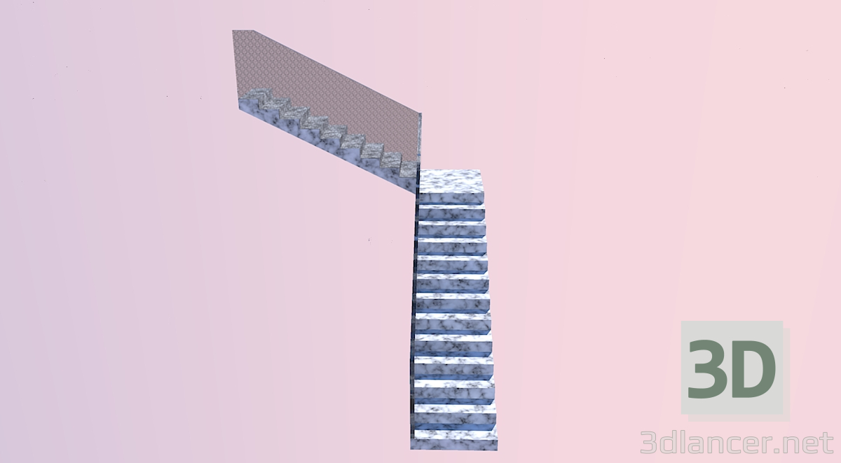 3d модель Лестница – превью