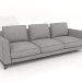 Modelo 3d sofá de 3 lugares (B129) - preview