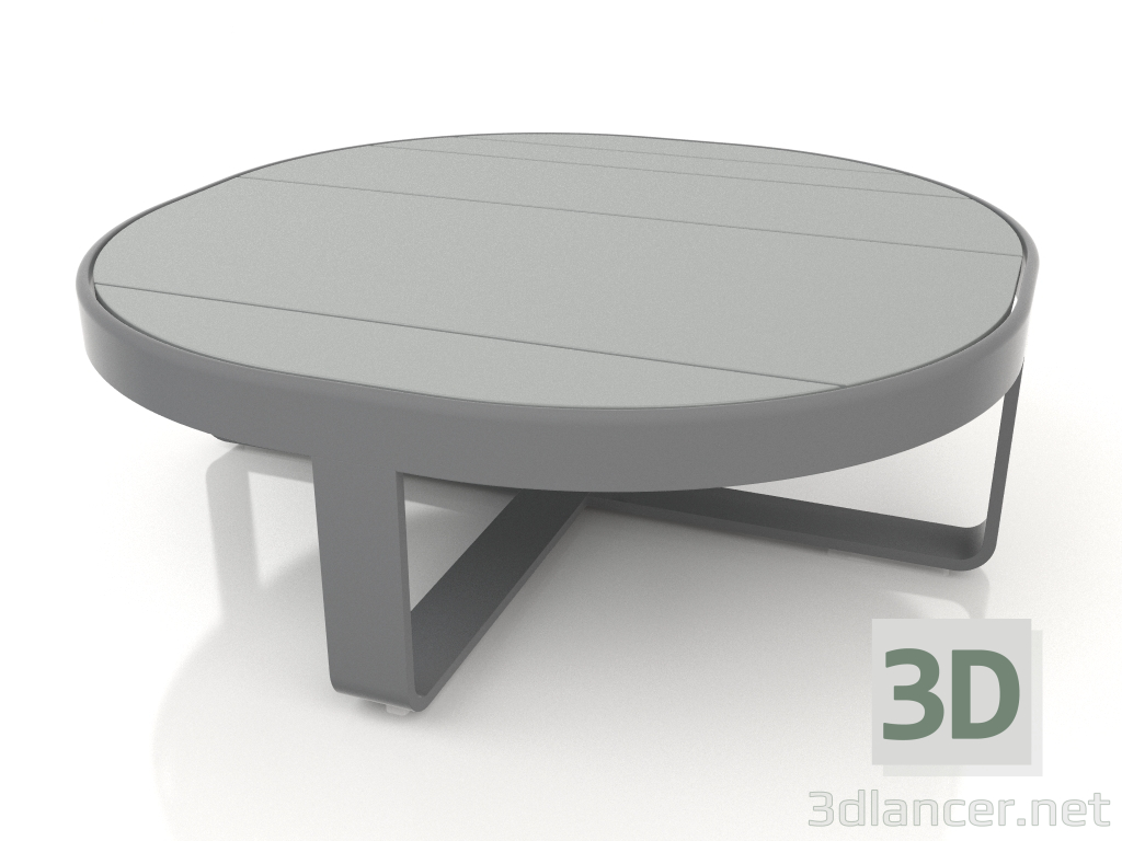 3D Modell Runder Couchtisch Ø90 (Anthrazit) - Vorschau