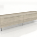3d model Soporte TV 1 GRANDE 2200 mm (roble aclarado) - vista previa