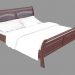 modello 3D Un letto matrimoniale in FS2203 stile classico (166x230x107) - anteprima