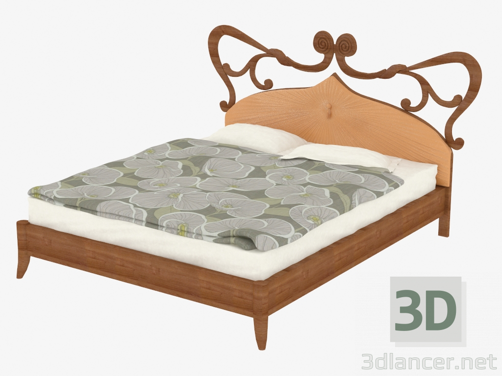 Modelo 3d cama de casal (art. JSB 1034) - preview