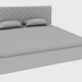 3D modeli Çift kişilik yatak HELMUT BED 180 (203x225xh106) - önizleme